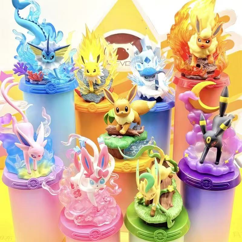 Model Kit Pokemon - 애니메이션 포켓몬 펀리즘 어드벤처 이브이 패밀리