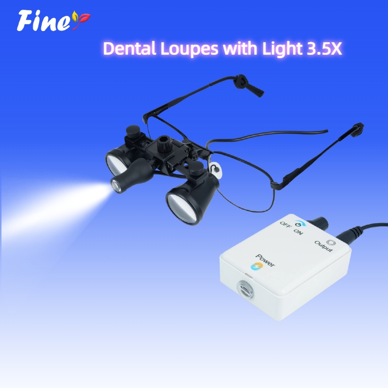 Magnifier With Light - 파인어 치과 확대경 3.5배율 치과용 루페
