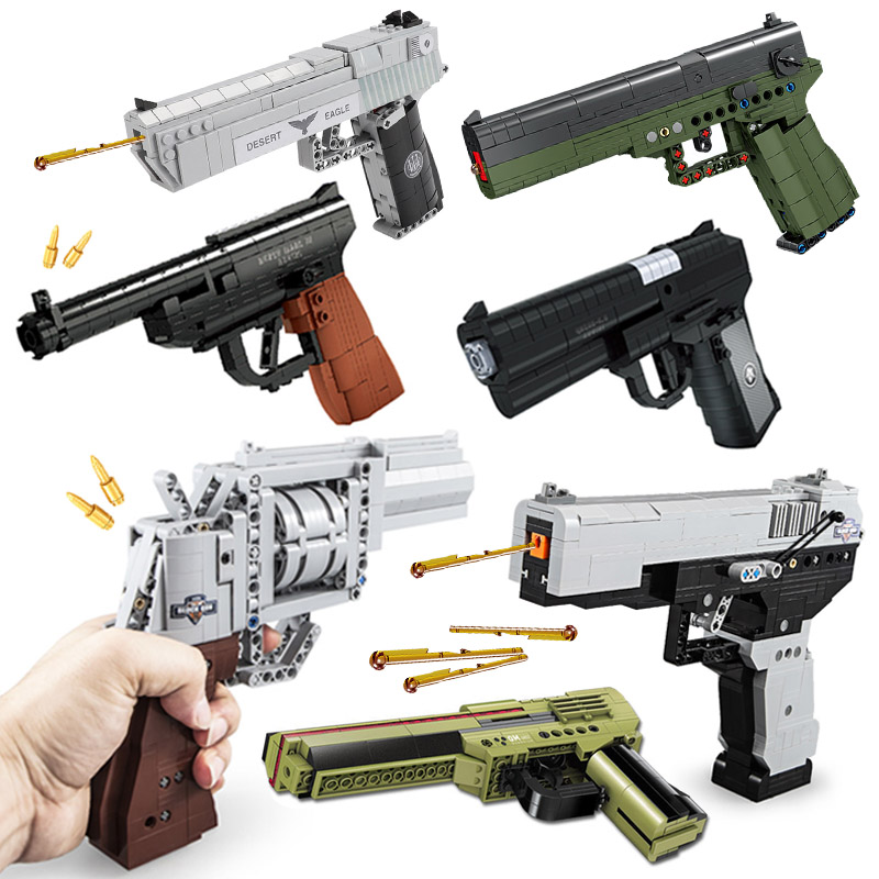 Model Kit Revolver - 군사 WW2 사막 독수리 회전 권총