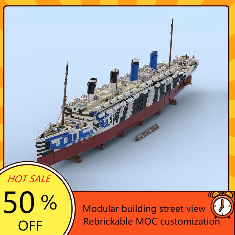 Model Kit Titanic - 10615PCS MOC HMT 올림푸스 타이타닉 커스텀