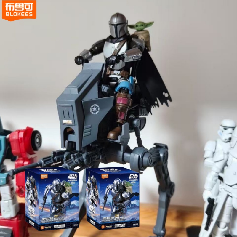 Model Kit Blokees - 블로키 스타워즈 만달로리안 & 그로구 챔피언스