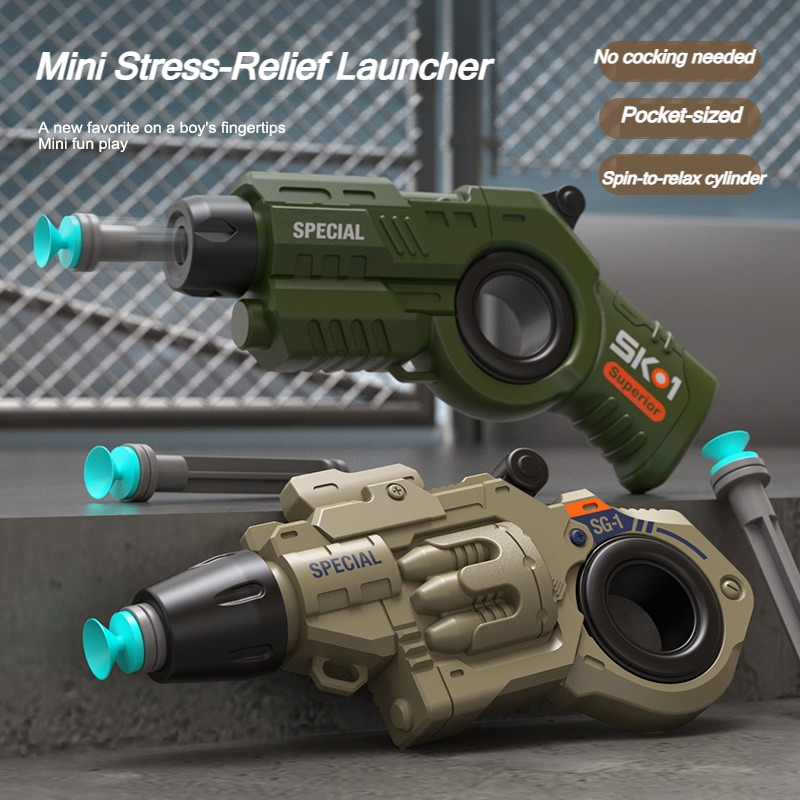 Model Kit Revolver - 2팩 EDC 피젯 런처 리볼버 모양