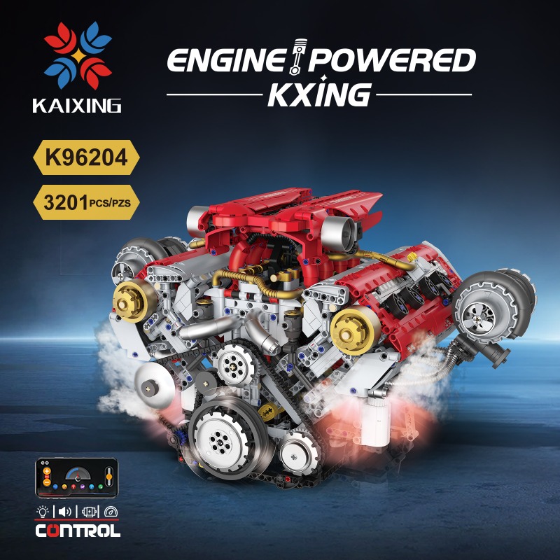 모터 구동 V8 엔진 3201피스 블록 키트 DIY 기 - Model Kit V8 Engine 리뷰 및 가격