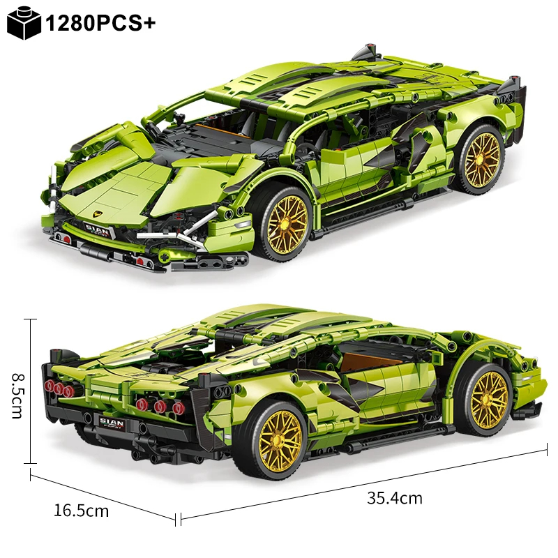 기술 슈퍼 스피드 스포츠카 빌딩 블록 모델 원격 제어  - Model Kit Ferrari 리뷰 및 가격