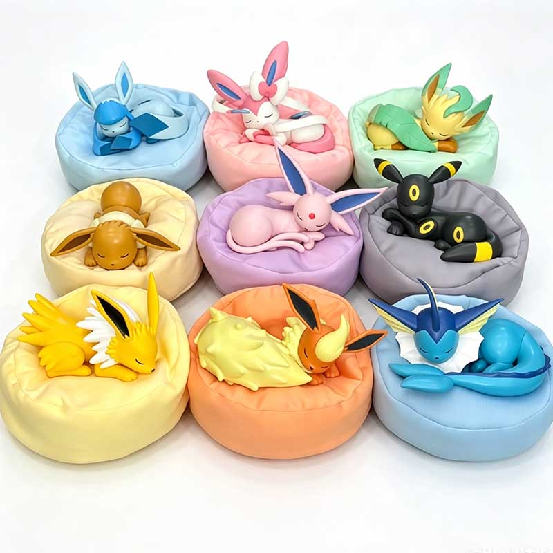 9pcs 애니메이션 포켓몬 Eevee 피규어 블라인드  - Model Kit Pokemon 리뷰 및 가격