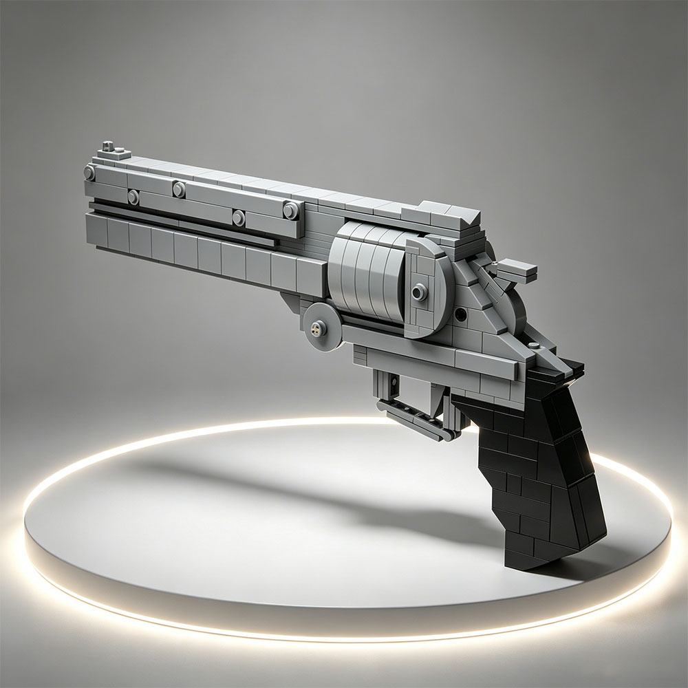 MOC 빌딩 블록 소형 입자 권총 모델 창의적인 총 조 - Model Kit Revolver 리뷰 및 가격