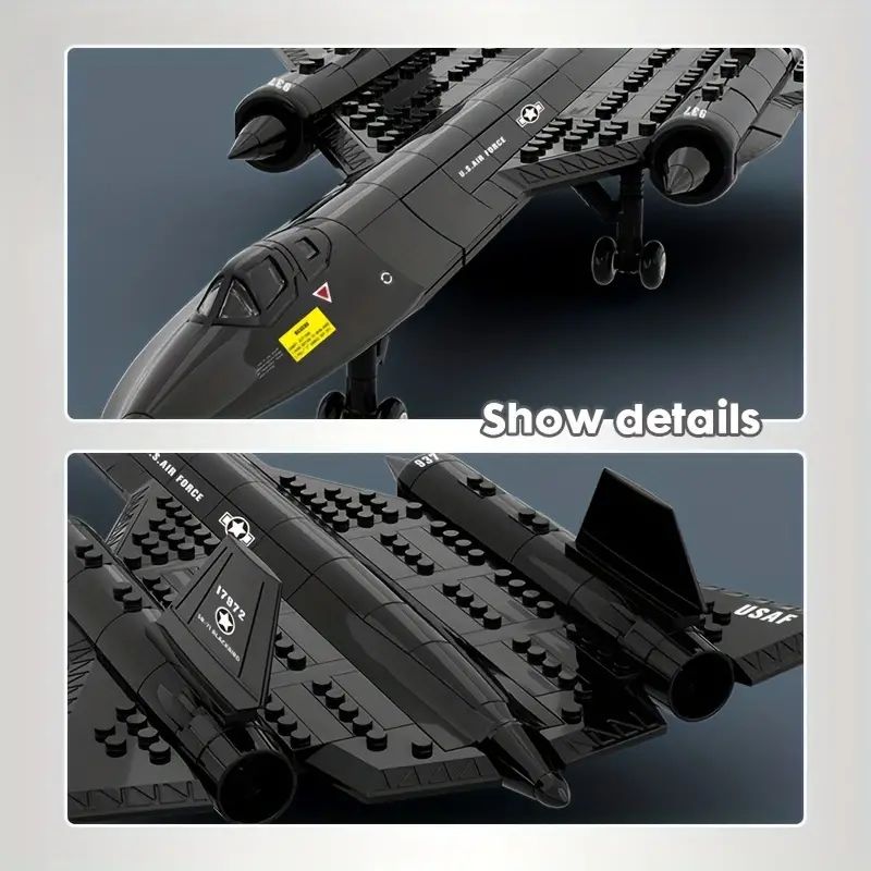 군사 SR-71 블랙버드 정찰 항공기 우주 빌딩 블록  - Model Kit Ferrari 리뷰 및 가격