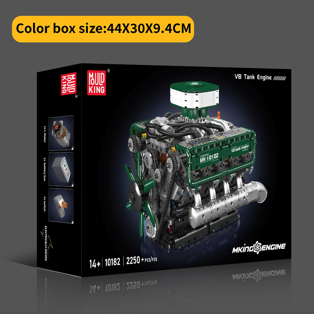 몰드 킹 10182 V8 탱크 엔진 모델 블록 키트 브 - Model Kit V8 Engine 리뷰 및 가격