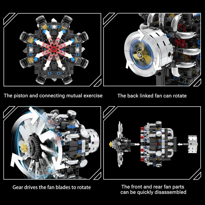 G8910 항공 V8 엔진 558개 항공기 내연기관 블 - Model Kit V8 Engine 리뷰 및 가격