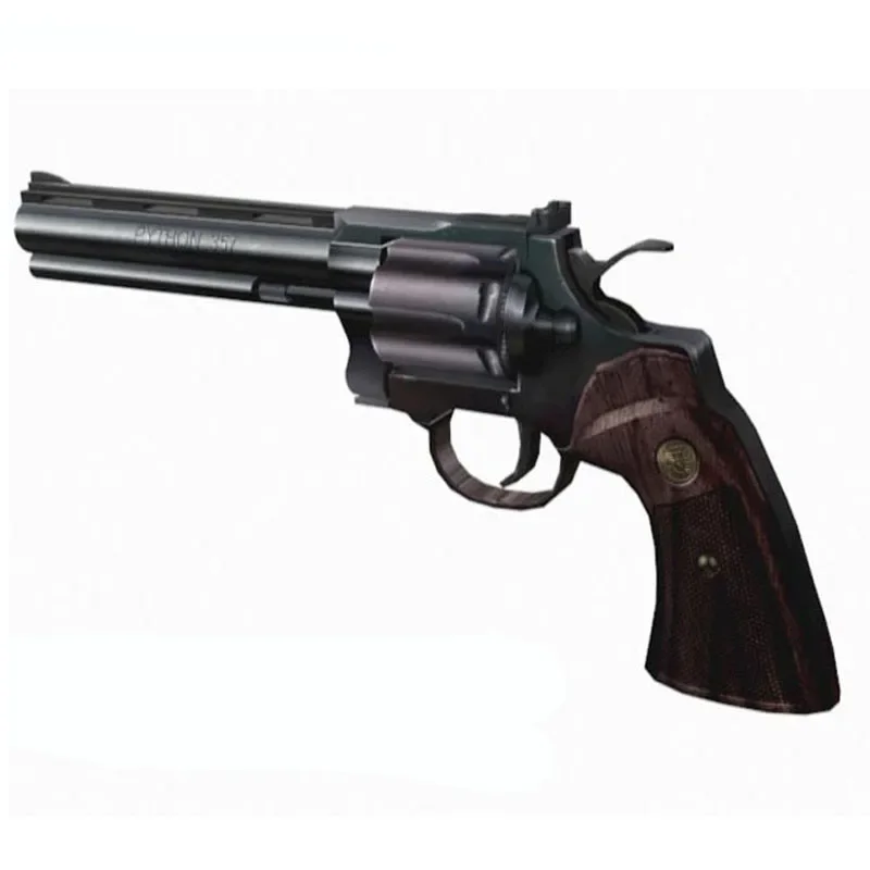 1:1 리볼버 파이썬 건 3D 종이 모형 DIY 수제  - Model Kit Revolver 리뷰 및 가격