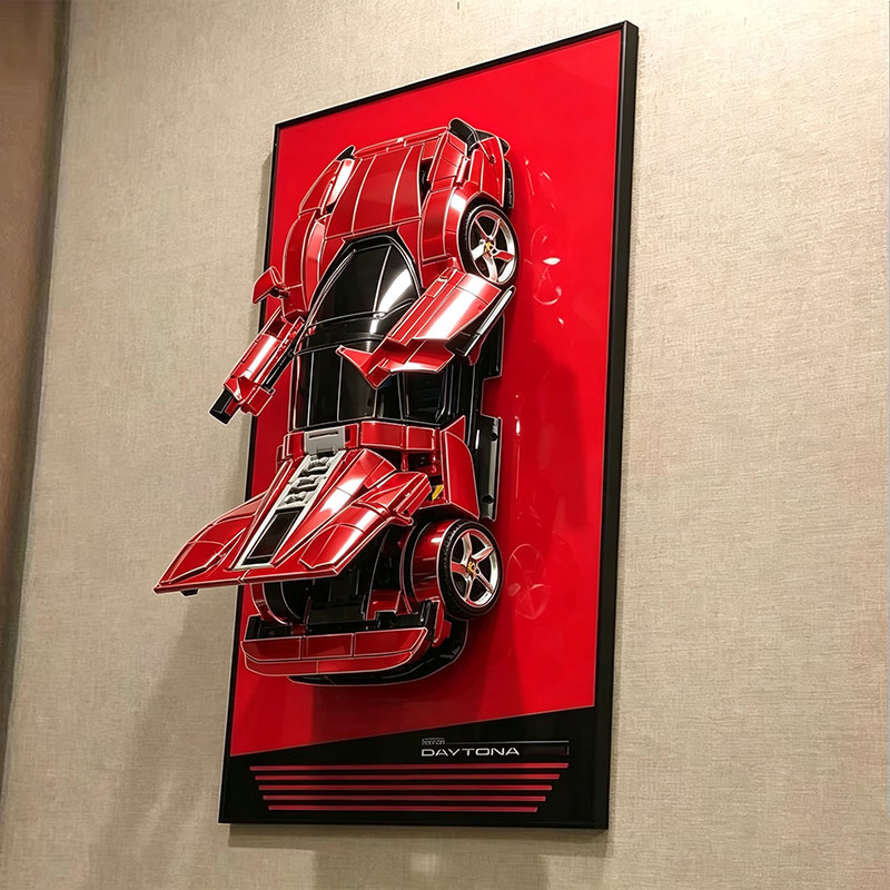 벽걸이형 프레임 배경 디스플레이 랙 LEGO 42143 - Model Kit Ferrari 리뷰 및 가격