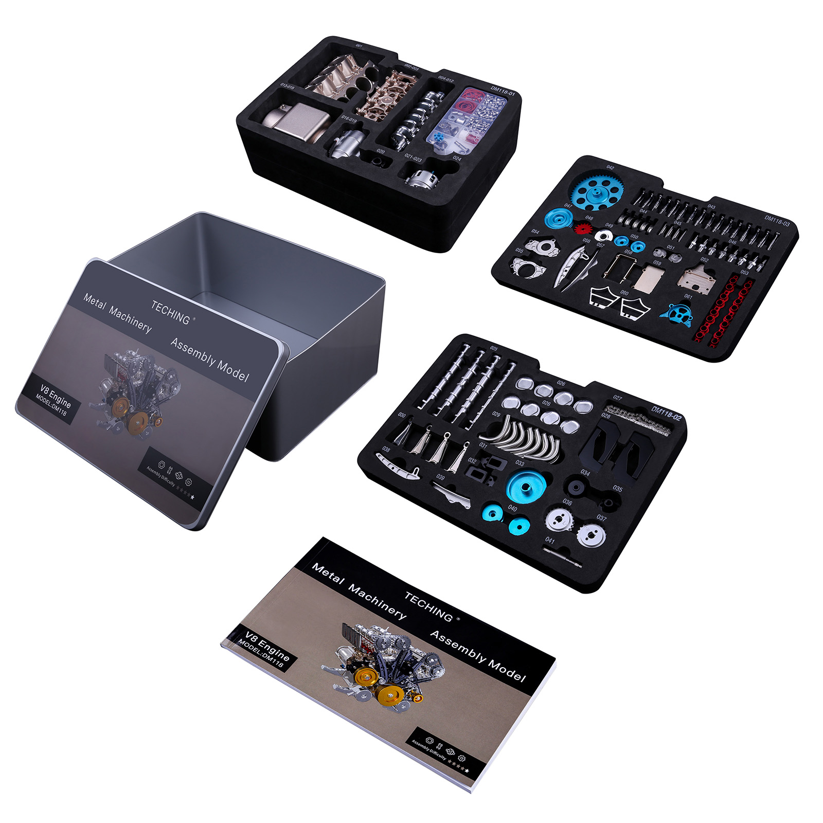 500 + Pcs DIY V8 엔진 모델 금속 조립 키 - Model Kit V8 Engine 리뷰 및 가격