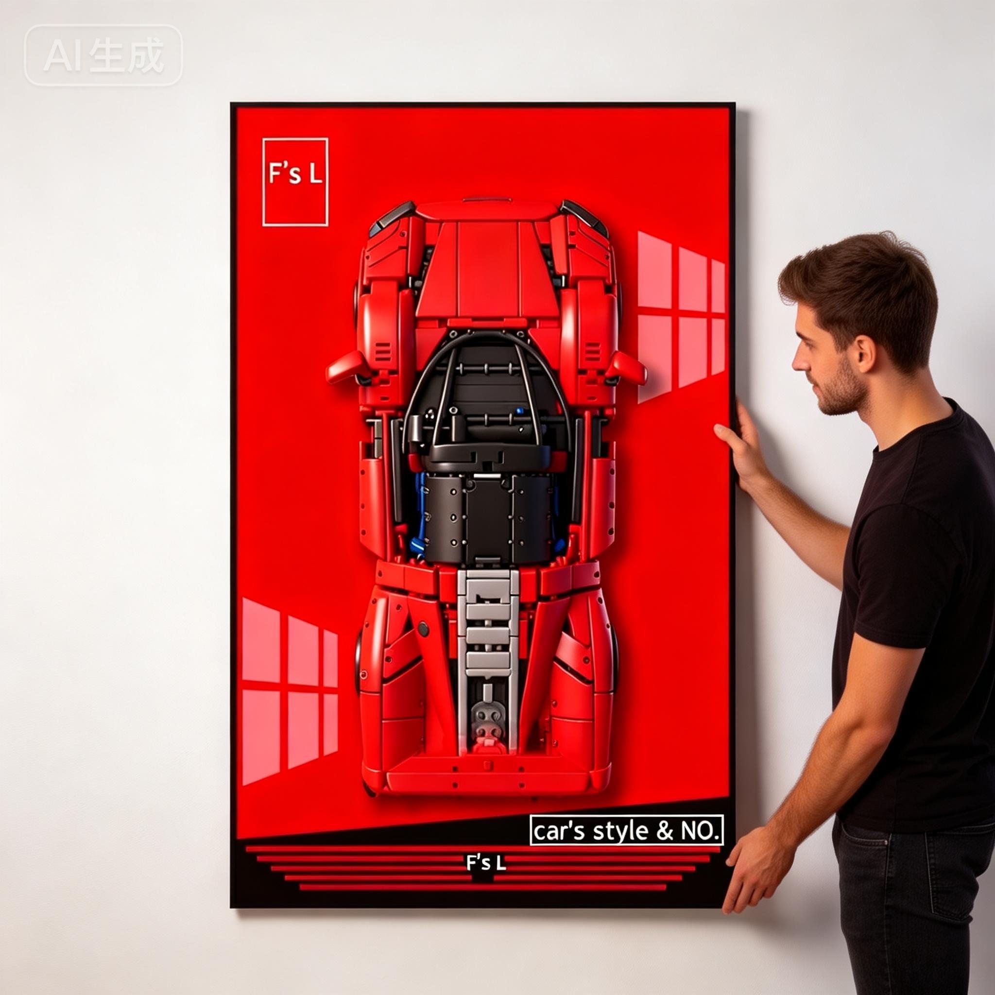 새로운 사진 프레임 디스플레이 월보드, 레고 42143 - Model Kit Ferrari 리뷰 및 가격