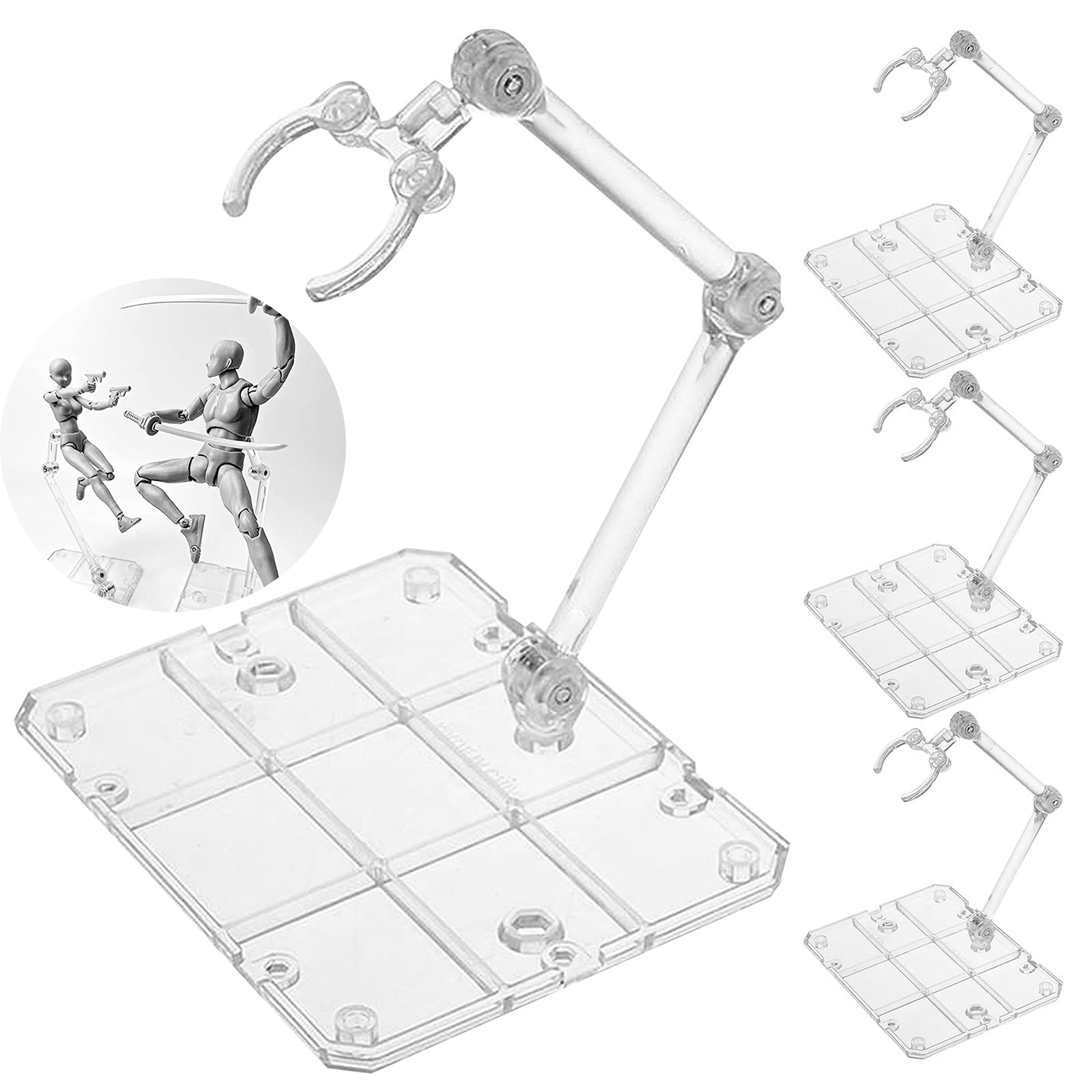 클리어 액션 피규어 스탠드, 조립 액션 피규어 디스플레 - Model Kit Jms 리뷰 및 가격