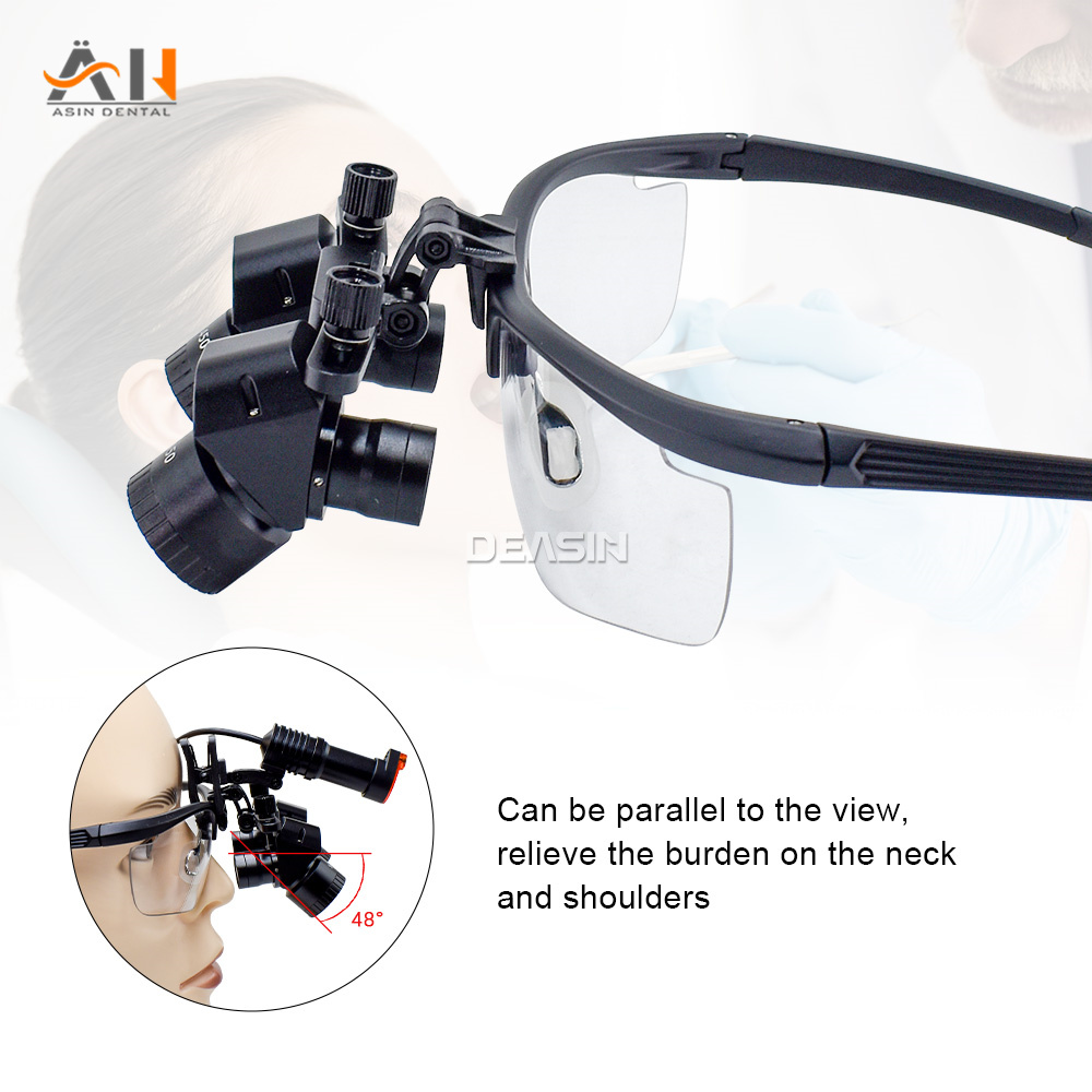 신형 인체공학적 치과용 루페 조절 가능한 4x-6x 에 - Magnifier With Light 리뷰 및 가격