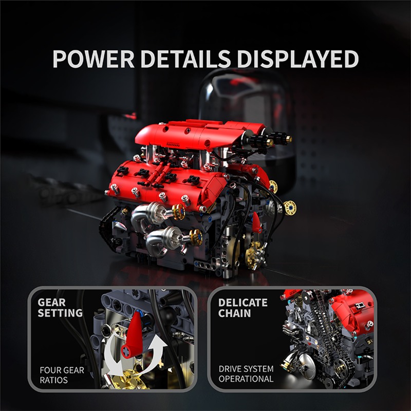 T5011 V8 터보 엔진 모델 전동식 1370PCS  - Model Kit V8 Engine 리뷰 및 가격