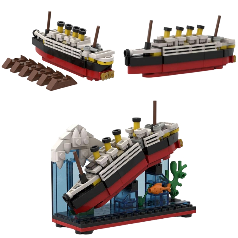 타이타닉 브레이크 케이스 빌딩 블록으로 절반 보트 선박 - Model Kit Titanic 리뷰 및 가격