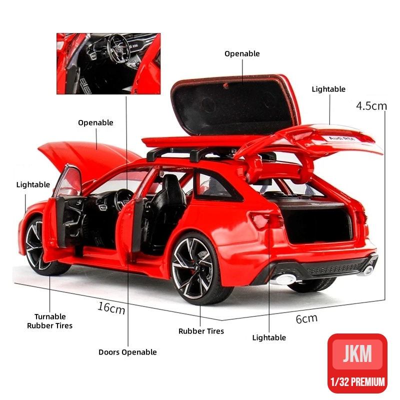 1/32 아우디 RS6 미니어처 다이캐스트 장난감 자동 - Model Kit Ferrari 리뷰 및 가격