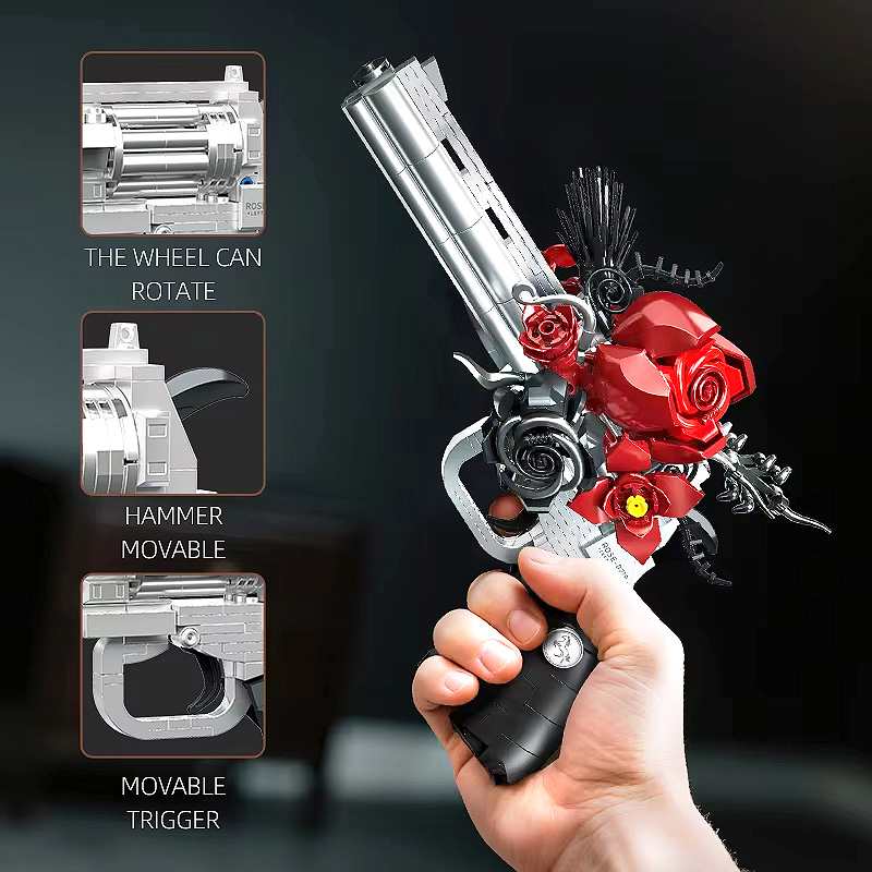 새로운 재고 있음 JJ9218 공예품 로즈 건 장난감  - Model Kit Revolver 리뷰 및 가격