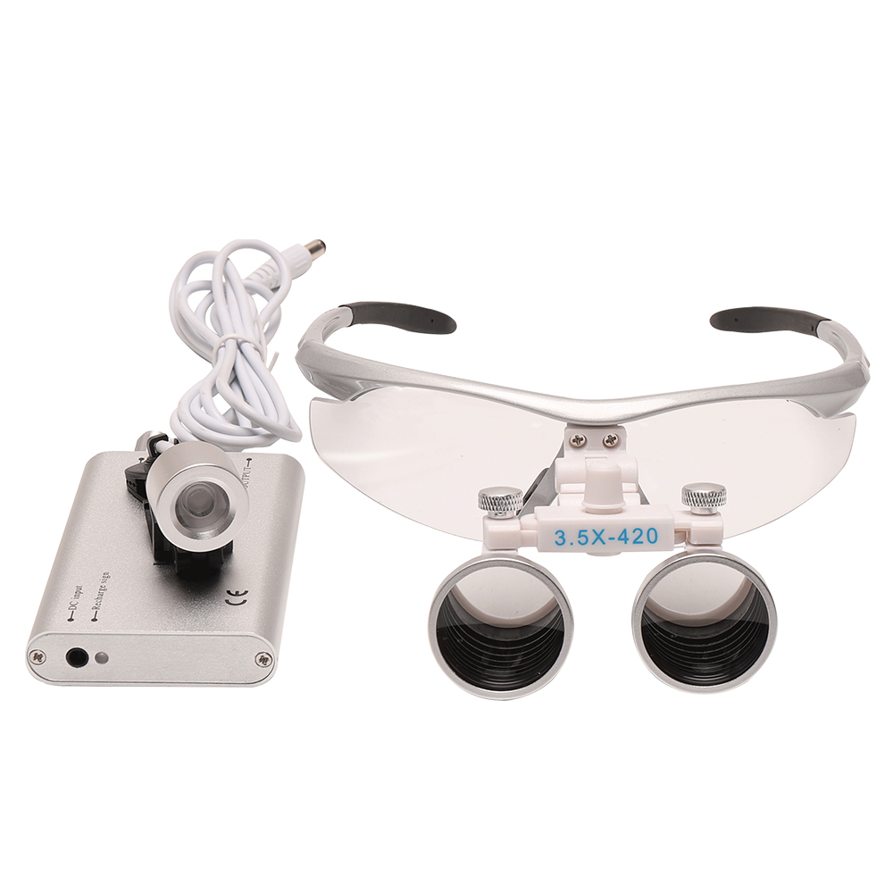 LED 헤드라이트 수술용 루페가 있는 3.5X 돋보기  - Magnifier With Light 리뷰 및 가격