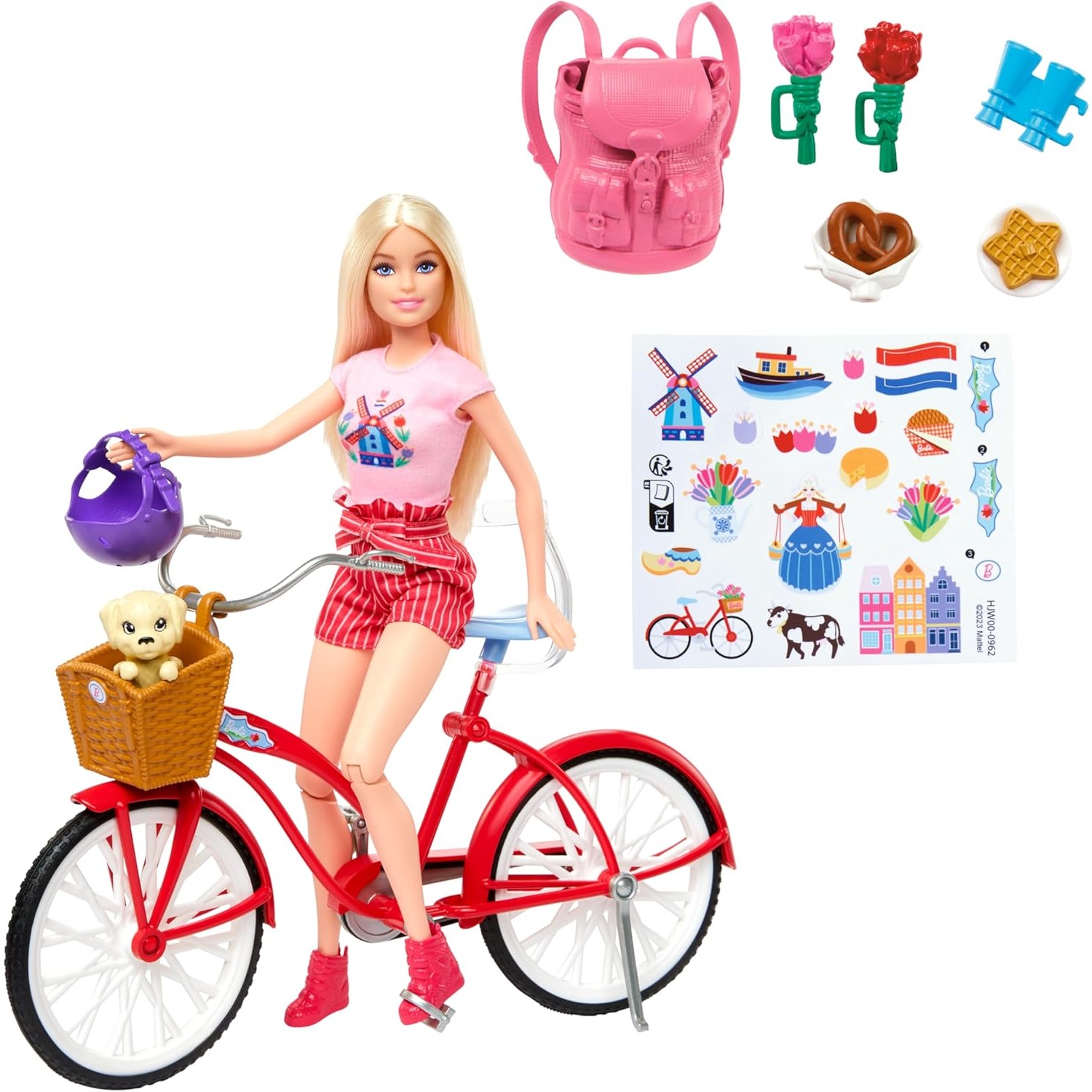 오리지널 마텔 바비 인형 자전거 플레이 세트 소녀를위한 - Mattel Toy Barbie 리뷰 및 가격