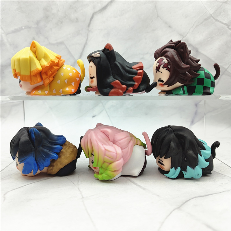 6개/1세트 애니메이션 귀멸의 칼날 카마도 네즈코 탄지 - Model Kit Zenitsu 리뷰 및 가격