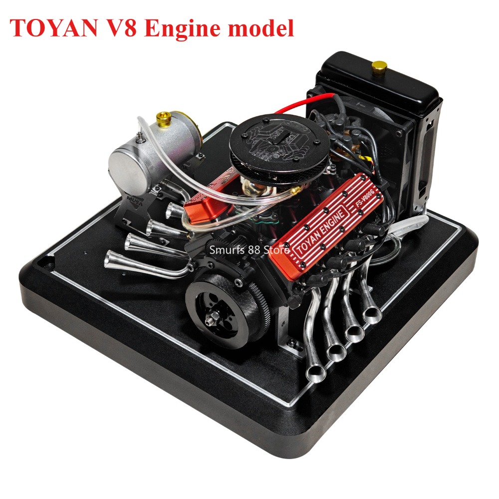 토얀 V8 엔진 조립 키트 금속 28cc 4행정 수냉식 - Model Kit V8 Engine 리뷰 및 가격