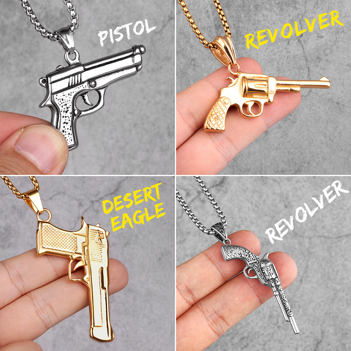 총 모델 샷건 권총 리볼버 저격소총 남성용 목걸이 스테 - Model Kit Revolver 리뷰 및 가격
